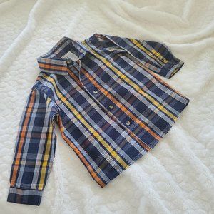 Boys Long Sleeve Button Up